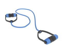 Elastic rope isolated on background. 3d rendering - illustration png
