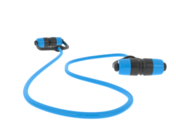 Elastic rope isolated on background. 3d rendering - illustration png
