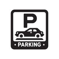 Parking icon. Car Parking Icon. Parking and traffic signs isolated on white background. Map parking pointer. illustration. vector