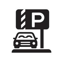 Parking icon. Car Parking Icon. Parking and traffic signs isolated on white background. Map parking pointer. illustration. vector