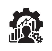 Graph Icon in trendy flat style illustration, for logo, website, vector