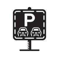Parking icon. Car Parking Icon. Parking and traffic signs isolated on white background. Map parking pointer. illustration. vector