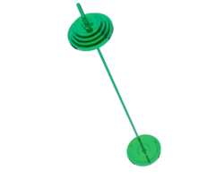 Barbell isolated on background. 3d rendering - illustration png