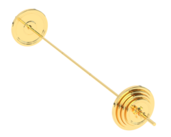 Barbell isolated on background. 3d rendering - illustration png