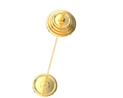Barbell isolated on background. 3d rendering - illustration png