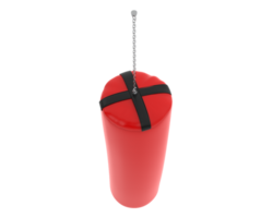 Punching bag isolated on background. 3d rendering - illustration png