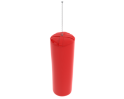 Punching bag isolated on background. 3d rendering - illustration png