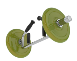 Dumbbell isolated on background. 3d rendering - illustration png