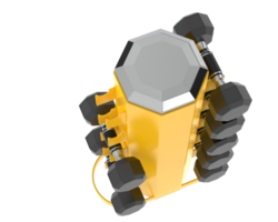 Weight tree with dumbbells isolated on background. 3d rendering - illustration png