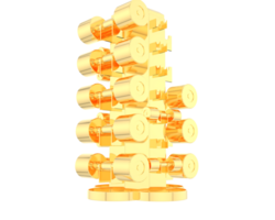 Weight tree with dumbbells isolated on background. 3d rendering - illustration png