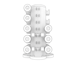 Weight tree with dumbbells isolated on background. 3d rendering - illustration png