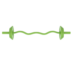 Barbell isolated on background. 3d rendering - illustration png