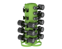 Weight tree with dumbbells isolated on background. 3d rendering - illustration png