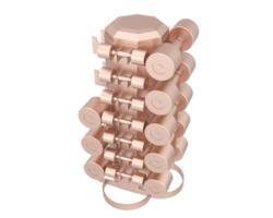 Weight tree with dumbbells isolated on background. 3d rendering - illustration png