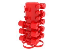 Weight tree with dumbbells isolated on background. 3d rendering - illustration png