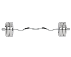 Barbell isolated on background. 3d rendering - illustration png
