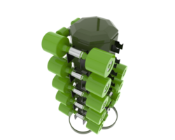 Weight tree with dumbbells isolated on background. 3d rendering - illustration png