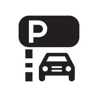 Parking icon. Car Parking Icon. Parking and traffic signs isolated on white background. Map parking pointer. illustration. vector