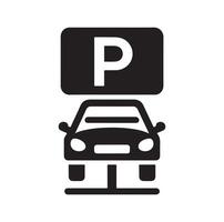 Parking icon. Car Parking Icon. Parking and traffic signs isolated on white background. Map parking pointer. illustration. vector