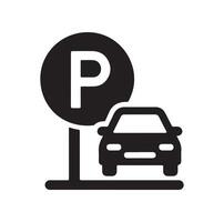 Parking icon. Car Parking Icon. Parking and traffic signs isolated on white background. Map parking pointer. illustration. vector