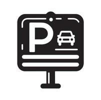 Parking icon. Car Parking Icon. Parking and traffic signs isolated on white background. Map parking pointer. illustration. vector