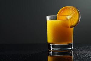 Energizing and uplifting orange juice scenes for branding inspiration photo