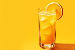 Energizing and uplifting orange juice backgrounds for advertising design inspiration photo