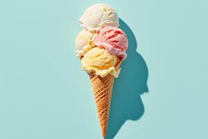 Refreshing ice cream graphics for digital illustration photo