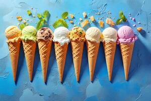 Refreshing ice cream patterns for advertising campaigns photo