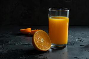 Invigorating and thirst-quenching orange juice backgrounds for graphic design inspiration photo