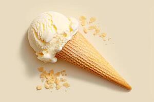 Refreshing ice cream backgrounds for advertising campaigns photo