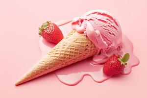 Colorful ice cream illustrations for print design photo