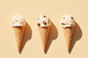 Mouthwatering ice cream graphics for creative advertising photo