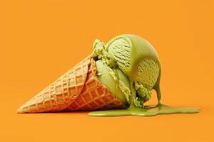 Colorful ice cream patterns for packaging design photo