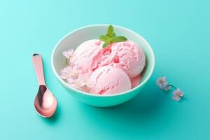 Vibrant ice cream designs for graphic projects photo