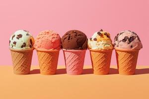 Refreshing ice cream designs for creative use photo