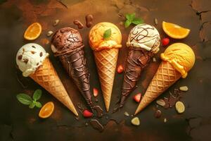Mouthwatering ice cream designs for graphic design photo