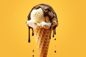 Colorful ice cream patterns for packaging design photo