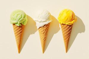 Vibrant ice cream graphics for branding inspiration photo