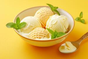 Appetizing ice cream textures for digital art photo