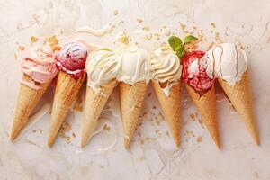 Sweet and tangy ice cream patterns for packaging design inspiration photo