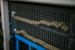 An audio mixer with its knobs and sliders meticulously adjusted, embodying precision and control in the art of sound engineering and music production photo