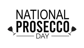 National Prosecco Day is observed every year on August.banner design template illustration background design. vector