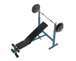 Bench press isolated on background. 3d rendering - illustration png