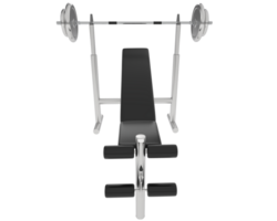 Bench press isolated on background. 3d rendering - illustration png