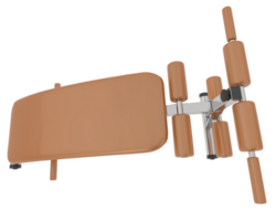 Adjustable bench for gym isolated on background. 3d rendering - illustration png