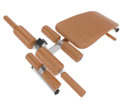 Adjustable bench for gym isolated on background. 3d rendering - illustration png