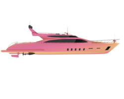 Luxury yacht isolated on background. 3d rendering - illustration png