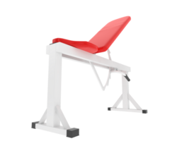 Gym bench isolated on background. 3d rendering - illustration png