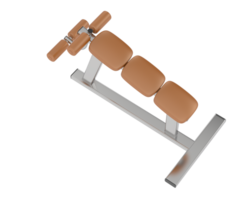 Gym bench isolated on background. 3d rendering - illustration png